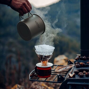 Титановая кружка-кастрюля 550 мл Lixada