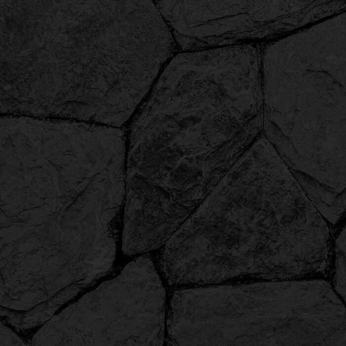 Дизайнерський кухонний бризкозахисний екран з алюмінієвого композиту, кухонний фартух, товщина 3 мм, 60x100 см, (кам&39яна стіна чорного кольору)