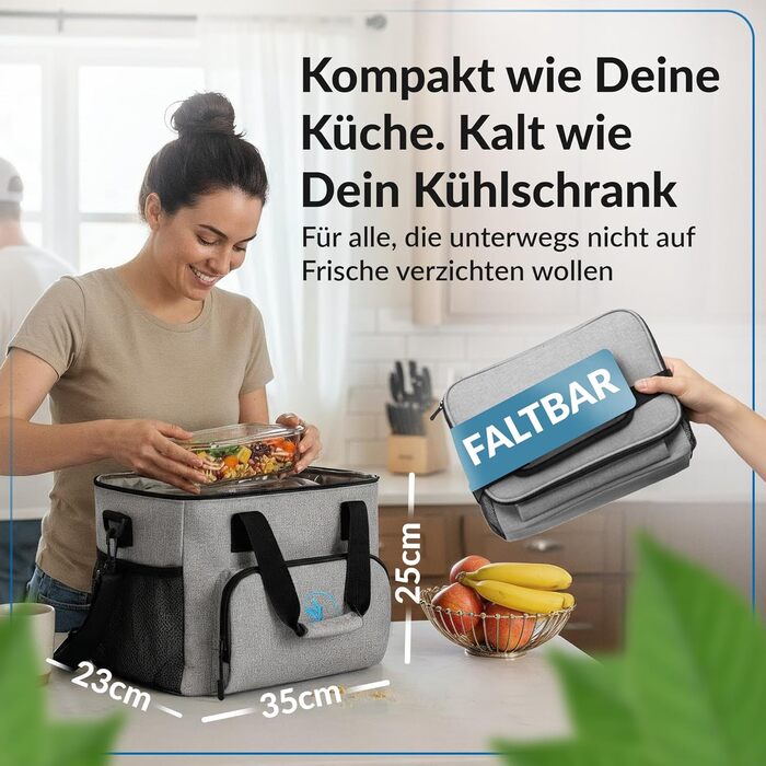 Термосумка 20 л серая Obics