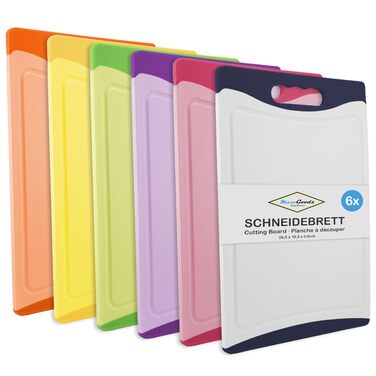 Набір обробних дощок 6 шт кольорові MaxxGoods