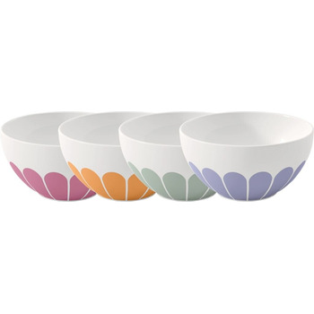 Набір з 4 піал для пластівців 430 мл, різнокольоровий Fleur Villeroy & Boch
