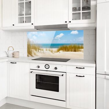 Скляний фартух для кухні від бризків 100 х 40 см Bilderwelten