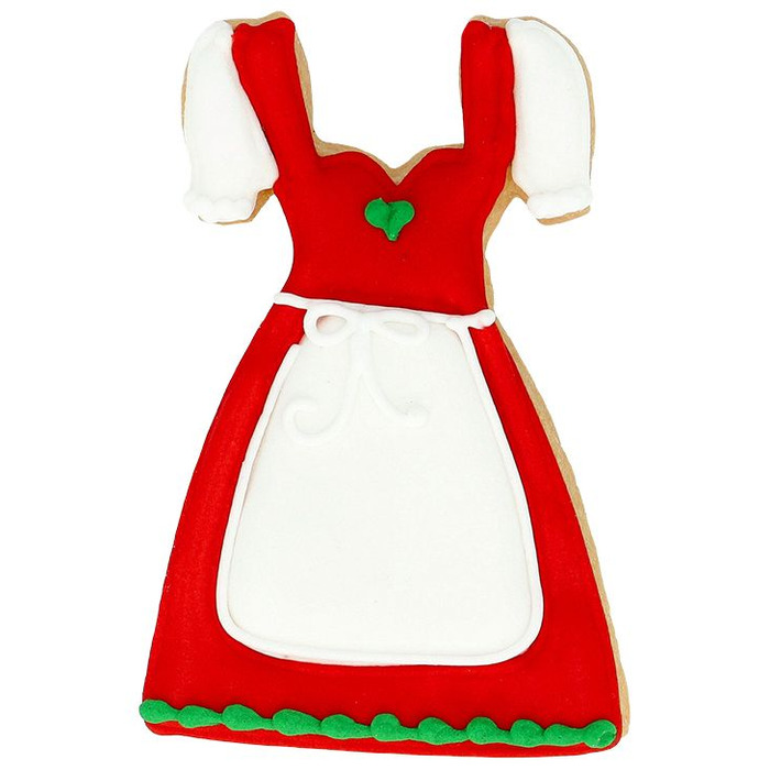 Форма для печенья в виде баварского платья, 9 см, RBV Birkmann
