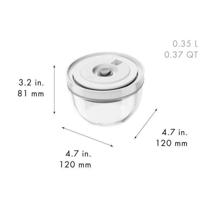 Набор мисок с вакуумными крышками, 6 предметов, прозрачное стекло Fresh & Save Zwilling