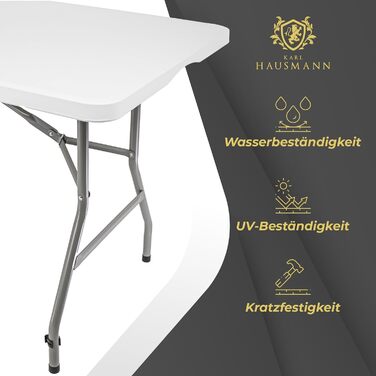 Складной кемпинговый стол 180 х 70 х 74 см KARL HAUSMANN