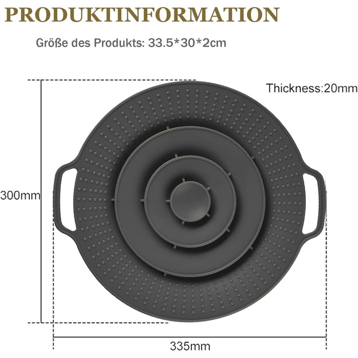 Силіконовий захист від википання та бризок 2 шт Astis