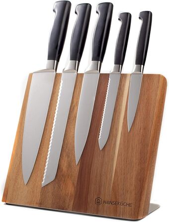 Магнітний тримач для ножів коричневий 22,5 см Vialex