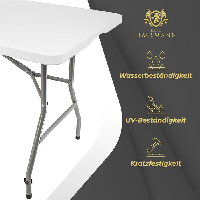 Складной кемпинговый стол 180 х 70 х 74 см KARL HAUSMANN