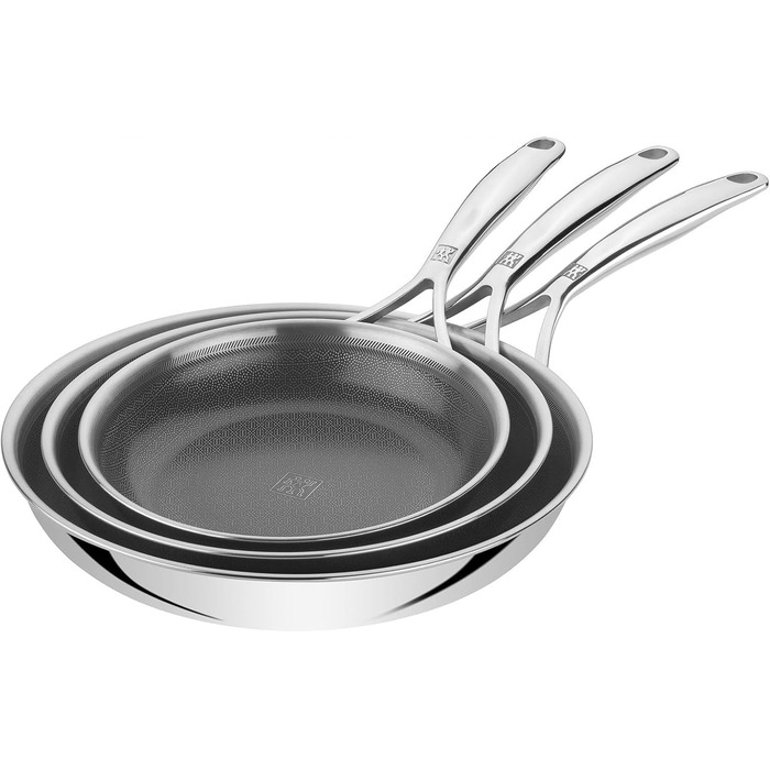 Набор из 3 сковород 20, 24 и 28 см с антипригарным покрытием в форме сот Peak Zwilling