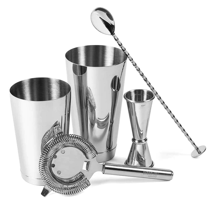 Набір бармена, 5 предметів, нержавіюча сталь, Cocktail Set, Urbanbar (Урбанбар)