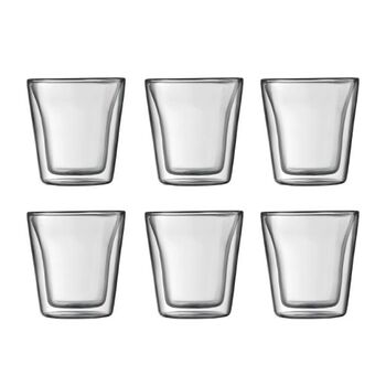Набір склянок з подвійними стінками, 0,1 л, 6 предметів, Canteen Bodum