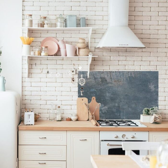 Дизайнерський кухонний фартух з алюмінієвого композиту, кухонний фартух, товщина 3 мм, 60x100 см, (темне покриття)