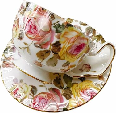 Керамічна чайна чашка з блюдцями та ложками (Herbst)