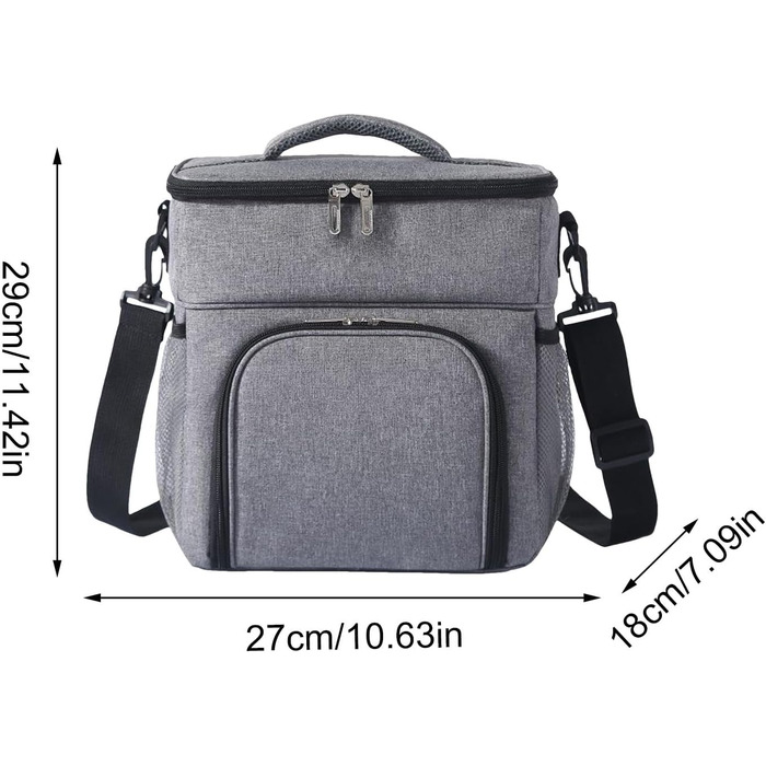 Термосумка 14 л серая Generisch