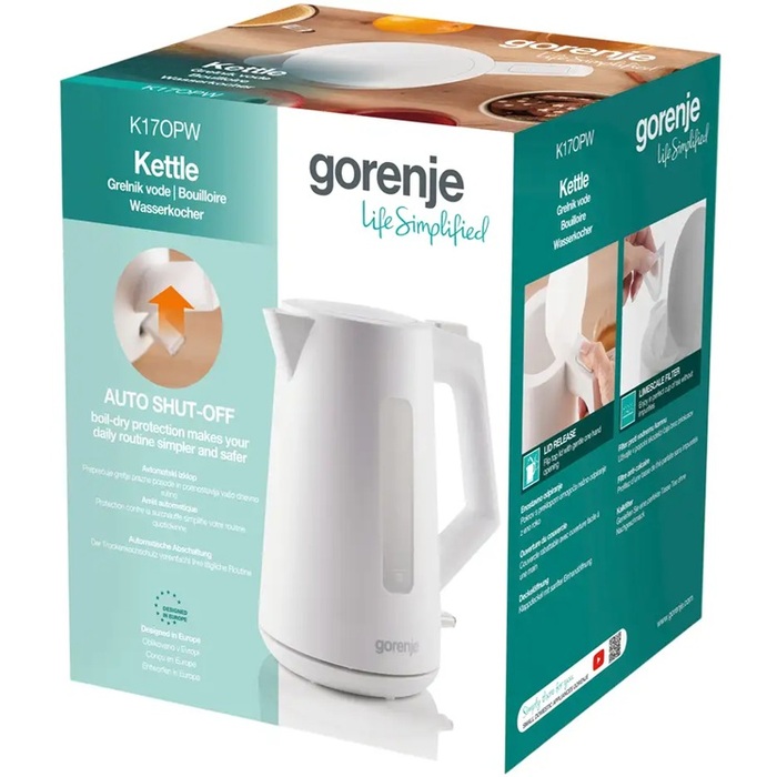 Електрочайник Gorenje K17OPW (7159945)