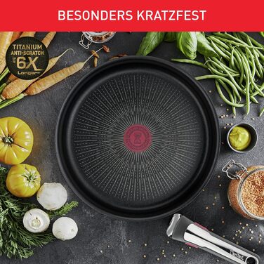 Набір посуду для індукційного приготування Tefal Ingenio Preference On з 15 предметів зі знімною ручкою, що штабелюється, економить місце, з антипригарним покриттям, простий у використанні та чищенні, набір посуду для індукційного приготування L97495 (наб