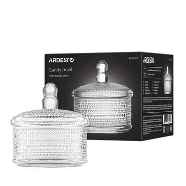 ARDESTO Конфета Verbena, 12.5см, стекло, прозрачный