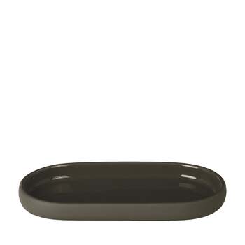 Піднос / підставка для аксесуарів 10 х 19 см темно-оливкова Sono Blomus