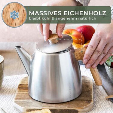 Чайник 1 л із ситечком-вставкою WALDWERK