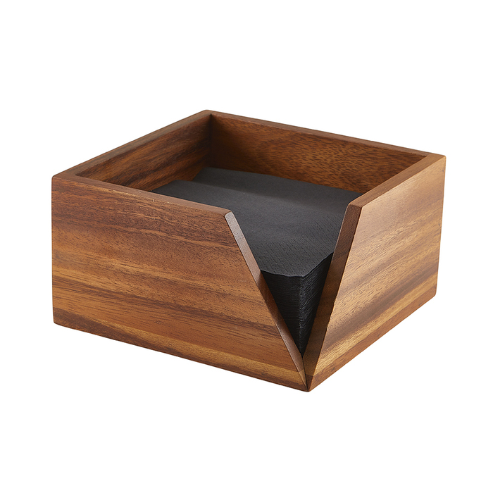 Диспенсер для серветок 18.6*18.6*h 10 см, Acacia Wood, Genware