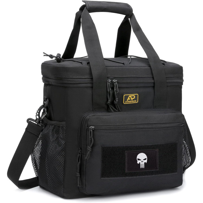 Тактична ланч-сумка для чоловіків 12,3 л чорна Bunnychic