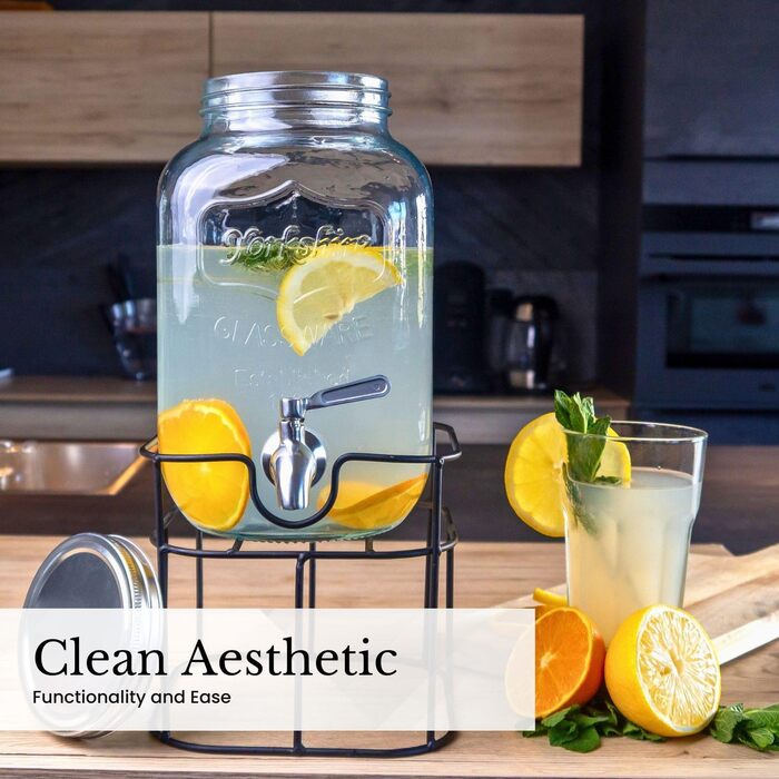 Диспенсер для напитков стеклянный 2 шт 4 л INTIRILIFE