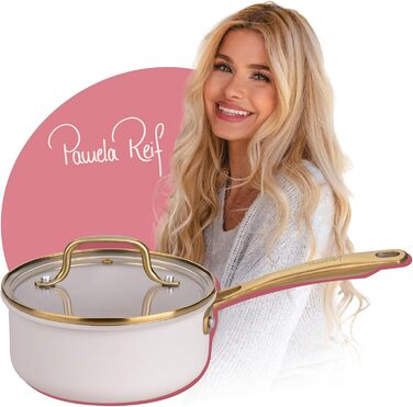 Сотейник 1,2 л со стеклянной крышкой 16 см, пастельно-бежевый Pamela Reif Fackelmann