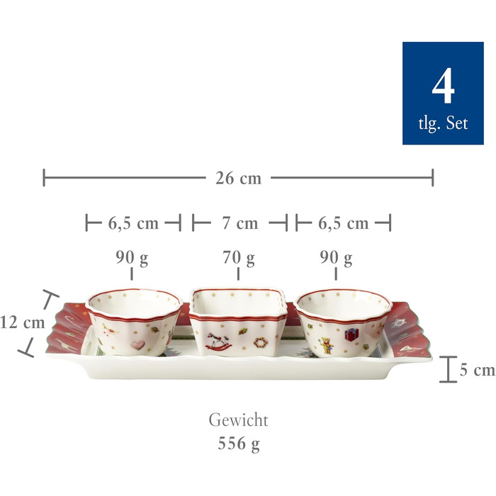 Чаша на підносі набір 4 предмети Toys Delight Villeroy & Boch