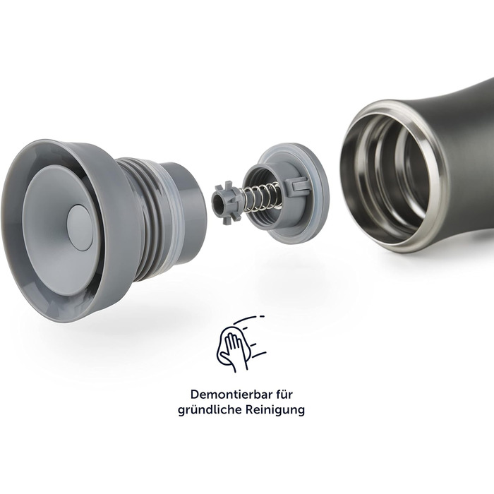 Термочашка 380 мл ніжно-рожева London Blumtal