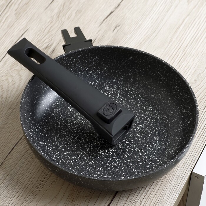 Сковорідка для смаження Fissman FIORE 26x5,2 см зі знімною ручкою (14294)