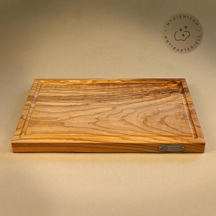 Обробна дошка з натурального оливкового дерева 50 х 35 см das Olivenholzbrett