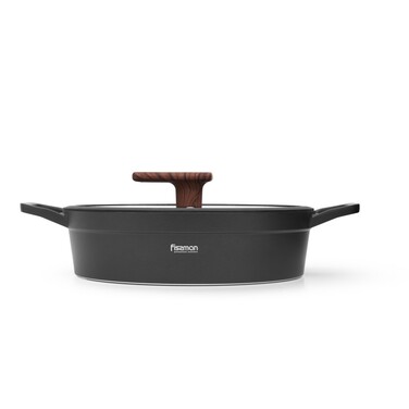 Сотейник Fissman со стеклянной крышкой FILOMENA 26x7 см 2,6 л со стеклянной крышкой алюминий с антипригарным покрытием (14537)