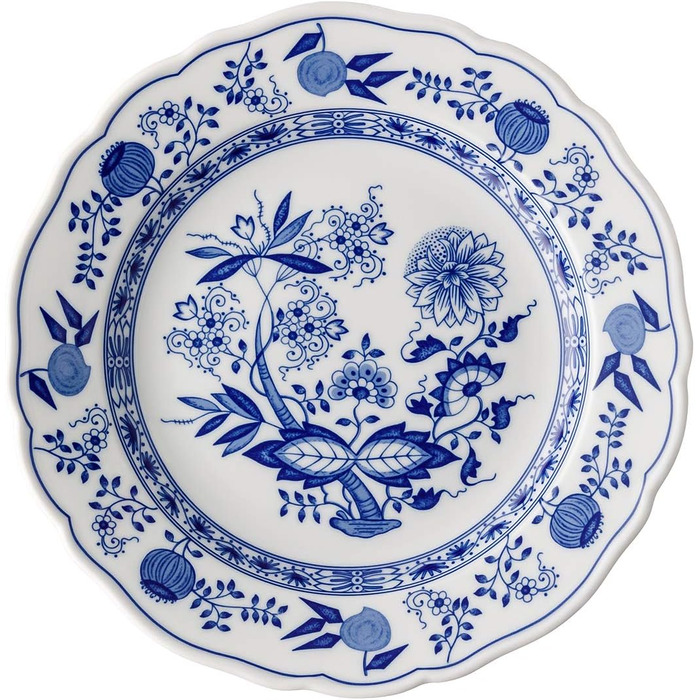 Обеденная тарелка с бортиком, 25 см Blau Zwiebelmuster Hutschenreuther