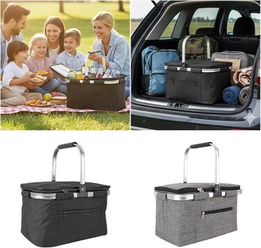 Термосумка для кемпинга серая Jesscasday