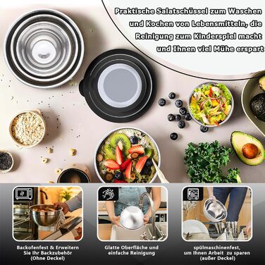 Набір мисок для змішування 5 шт Homikit