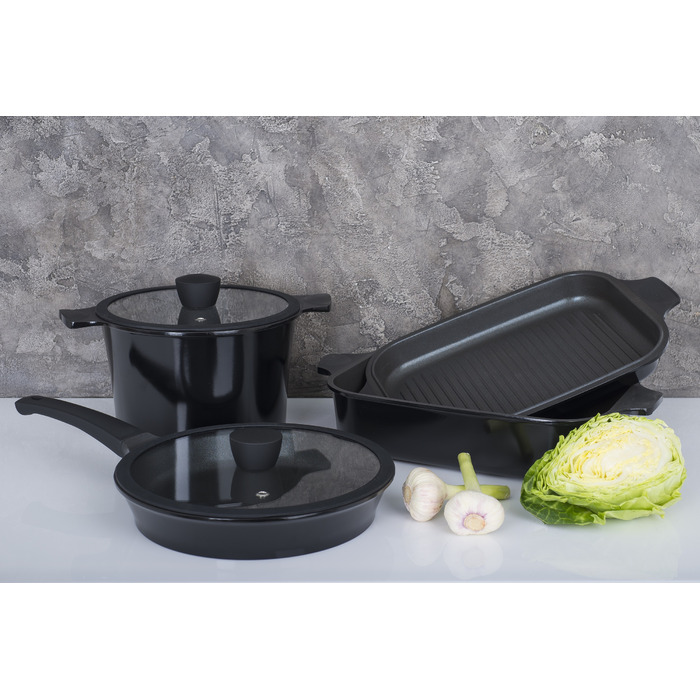 Кастрюля RINGEL Zitrone Black (5.8 л) 24 см (6471576)
