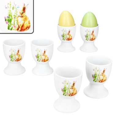 Набір із 6 великодніх чашок для яєць MamboCat