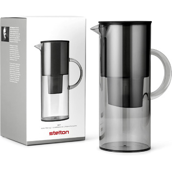 Фільтр-глечик для води з картриджами фільтром 2 л сірий STELTON