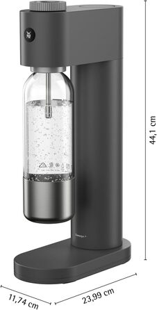 Карбонатор води 0,85 л темно-сірий Element One WMF