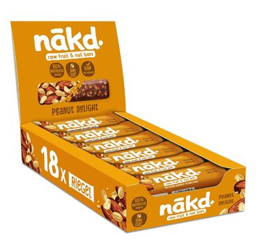 Батончики з фруктів та горіхів 18 x 35 г арахіс Nakd