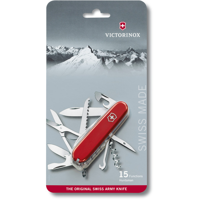 Ніж Victorinox Huntsman 91мм/15функ/черв (блістер)