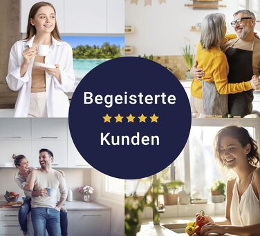 Кухонний фартух timalo зі скляним виглядом Північне море, очерет, захід сонця, океан, солома 2 мм акрилове скло Бризокості для плити, кухонний скляний фартух, акрилова скляна настінна панель, захисна панель для фартуха (220 x 58 см, 301- Морський)