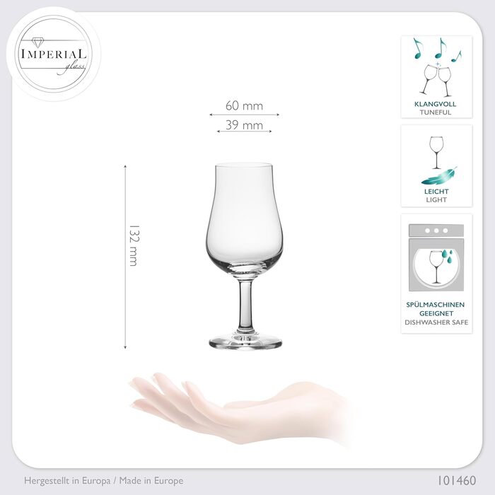 Набор бокалов для дегустации 6 шт 120 мл IMPERIAL glass