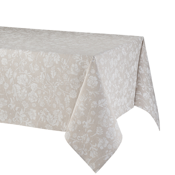 Скатертина Atenas Home Textile Livia Blanco, бавовна з покриттям, 180 х 180 см