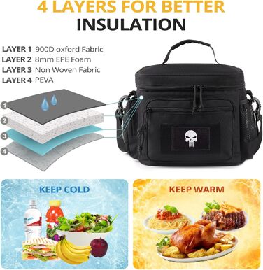 Термосумка 12,3 л чорна Bunnychic