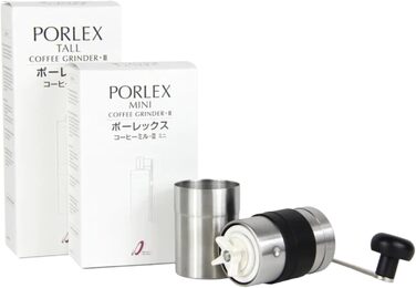 Ручний кавомолка срібна Porlex