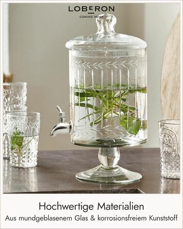 Диспенсер для напитков с краном 3 л Loberon