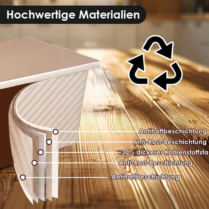 Форма для випікання хліба з кришкою, 21 x 11 x 11,5 см золотистий Aohcae