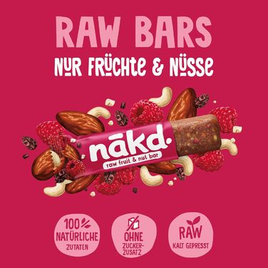 Батончики з фруктів та горіхів 18 x 35 г ягоди Nakd