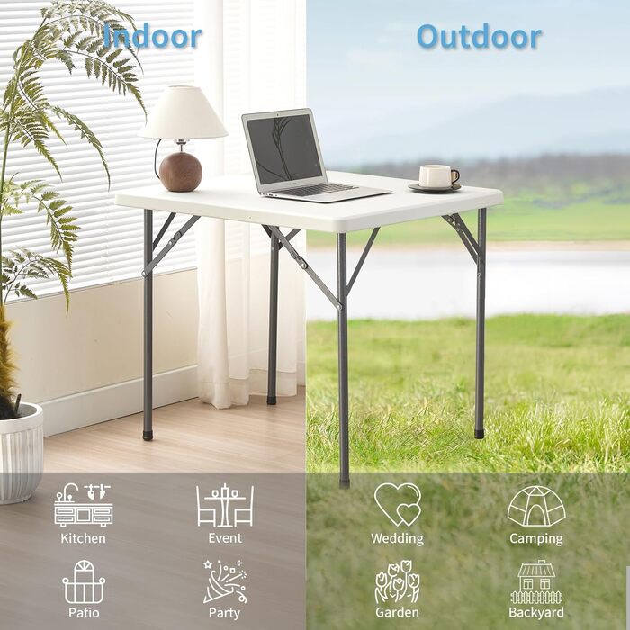 Складной стол 80x80 см KAIHAOWIN